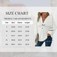 thumbnail image 6 of TEMOFON Hoodies for Women Long Sleeve Waffle Pullover Sweatshirts Casual V Neck Comfy Hoody Fall Ladies Trendy White Button Tops L, 6 of 9