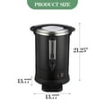 thumbnail image 5 of Coffee Urn - 12L/3.2 gal Double Wall Electric Coffee Maker, 80 Cup Commercial Quick Brewing Hot Beverage Dispenser, Large Capacity Stainless Steel Hot Water Urn for Buffet Party Meeting Rooms, 5 of 7