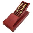thumbnail image 3 of Mobutofu Luxury Pen Storage Case Red Wood For Workers 3Pcs Set 6.2x1.8in, 3 of 8