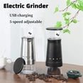 thumbnail image 4 of New Electric Coffee Grinder USB Rechargeable Stainless Steel Manual Coffee Mill Machine Bean Grinders Kitchen Accessories ,Sturdy and Durable, 4 of 5
