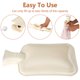 thumbnail image 5 of Muyoka Botella de agua caliente Bolsa de agua caliente de 2 l con funda de felpa Bolsa de agua caliente suave y cálida Bolsa de agua caliente de goma reutilizable con tapón antigolpes para aliviar el Muyoka Hogar, 5 of 7