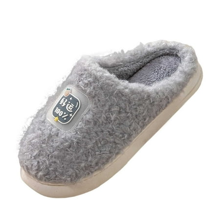 

Cathalem Shoes Men Adult Male Mens Fun Slippers Size 12 Home Non Slip Fpir Season Cloth Cotton Colorful Slippers Men Bedroom Slippers Grey 7.5
