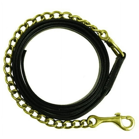 UPC: 0840875000428 | Gatsby Leather Lead with Chain 6ft Havanna