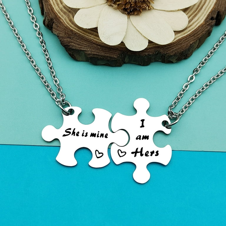 Lesbian couple necklaces sale
