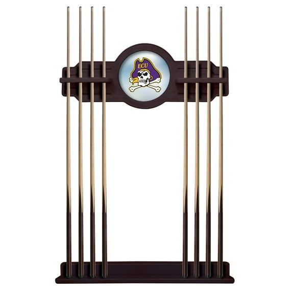 East Carolina University Solid Wood Cue Rack with a English Tudor Finish