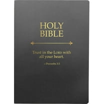 King James Version Easy Read Bible Kjver Holy Bible, Trust in the Lord Life Verse Edition, Large Print, Black Ultrasoft: (King James Version Easy Read, Red, (Hardcover)