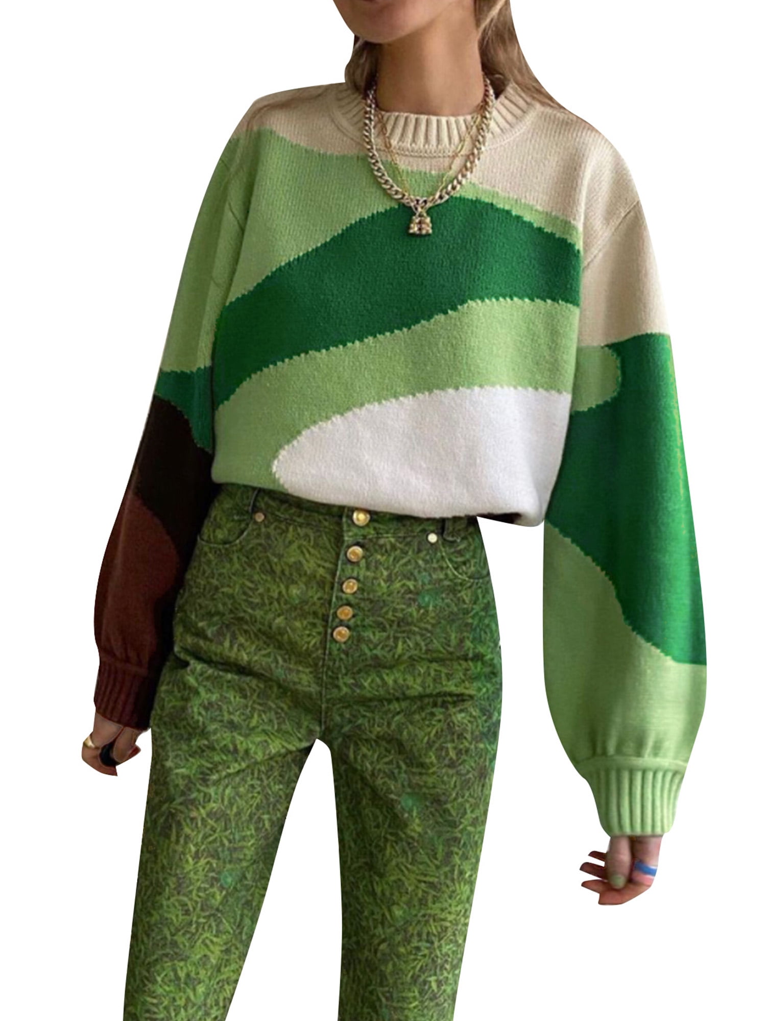 Mujer Y2K Argyle Knit Suéter Cardigan Preppy Chile Ubuy