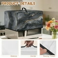 thumbnail image 6 of TSOVTHRID Black Gold Marble Texture Print Countertop Oven Cover Microwave Dust Cover Decorative Small Kitchen Appliance Protector for Countertop Decor, 18.25"W x 14.5"D x 11"H, S, 6 of 7