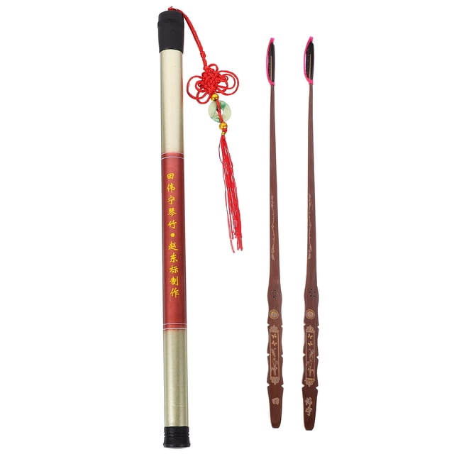 Miangastore 2 Pcs Tête en Ébène Accessoires Professionnels en Bambou (Noir)