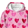 thumbnail image 4 of KyCheLot Girls Hoodie Sweatshirt Cute Print Pullover Warm Lined Long Sleeve Valentine's Day Tops 3-14 Years, 4 of 5
