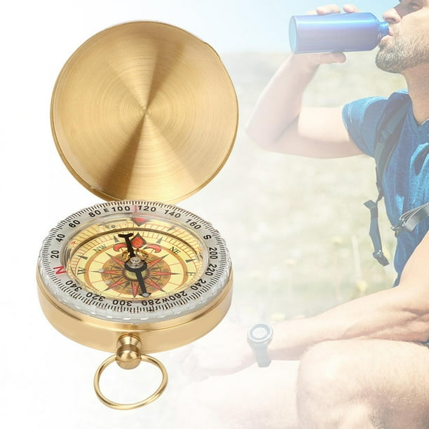 Brújula de recuerdo brújula regalo de recuerdo colgante equipo de supervivencia para acampar senderismo herramienta de navegación militar acampada caza exterior ANGGREK Otros