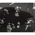 thumbnail image 5 of oneOone Viscose Chiffon Black Fabric Abstracts Craft Projects Decor Fabric Printed By The Yard 42 Inch Wide, 5 of 5