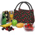 thumbnail image 3 of Fuzoiu Cherry Print Portable Insulation Lunch Bag,Large Lunch Box,Container Reusable Leakproof Tote for Work, Travel, and Outdoor Activities, 3 of 6