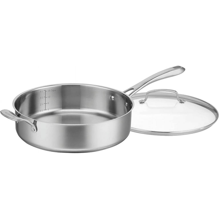 Cuisinart Classic 5.5 Quart Saute Pan with Helper Handle and Cover