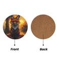 thumbnail image 2 of Xecao Sunset Maple Tree Fox for MDF Cork Coaster 4 Pcs,Drink Coasters,Suit for House Warming Gifts New Home ,Coffee Table Decor-Round Shape, 2 of 7