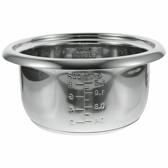 ACDANC Stainless Steel Rice Cooker Inner Pot Non-Stick 3L Silver