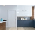 thumbnail image 4 of 28 in. x 80 in. Right-Handed Solid Core White Primed Composite Single Prehung Interior Door with Black Hinges, 4 of 19