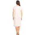 thumbnail image 4 of Lati Fashion Women Night Gown Sleeveless Sleepwear Female Woman Sleep Nightshirt Pink Size Large, 4 of 4