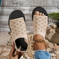 thumbnail image 4 of Women's Fashion Solid Color Mesh Breathable Anti- Open Toe Platform Sandals Lightweight Comfortable Summer Casual Slippers with Thick Sole for Beach, Pool, Daily Walking, 4 of 9