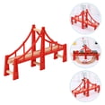 thumbnail image 1 of HOOWIFFY DIY Train Accessory for Children with Red Wood Train Scene Plaything 1Pcs, 1 of 8