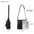 thumbnail image 4 of KL928 Multi Zipper Pockets Messenger Bag Large Crossbody Shoulder Bag for Women, 4 of 7