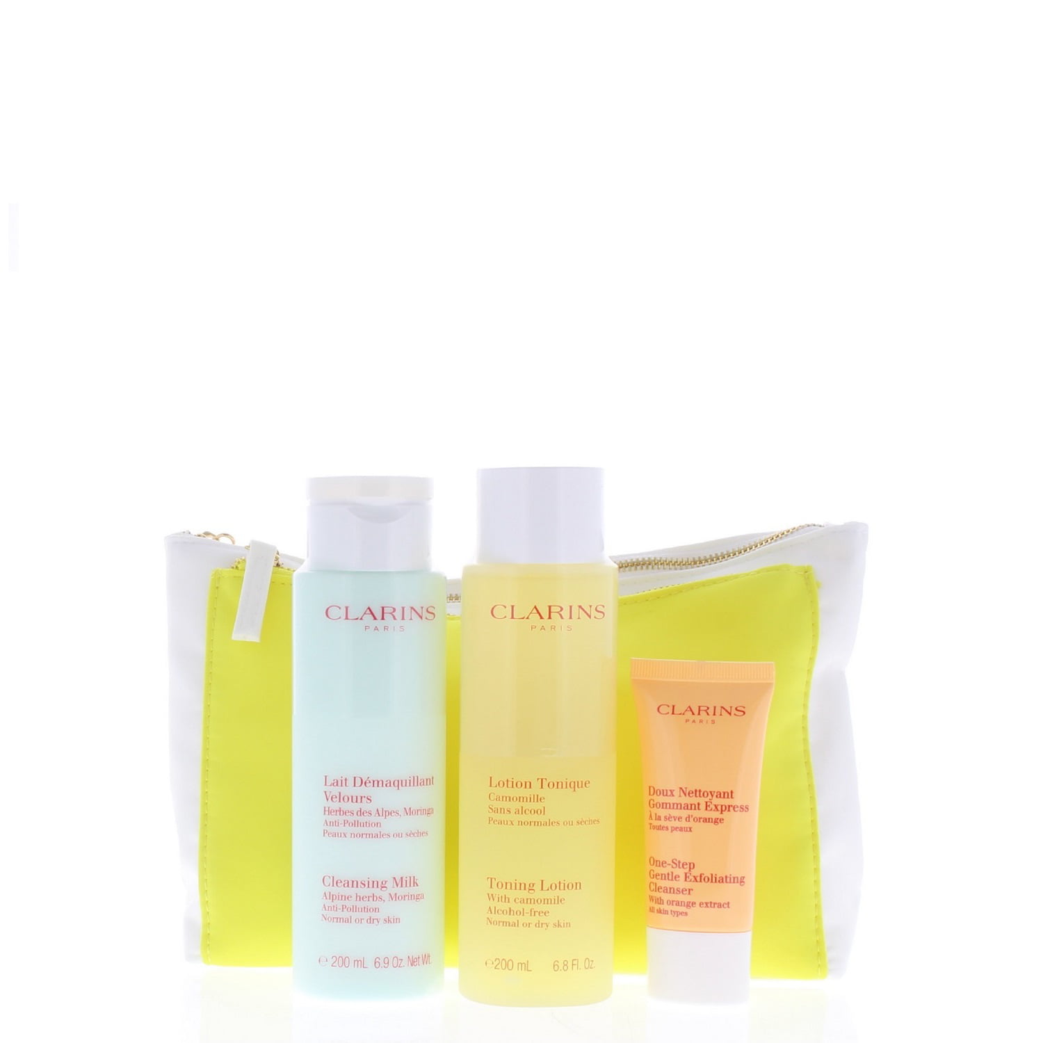 vidnesbyrd Australsk person Thrust Clarins Kit Normal Or Dry Skin (Toning Lotion 200 Ml, Cleansing Milk 200  Ml, Exfoliating Cleanser ) - Walmart.com