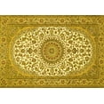 thumbnail image 1 of Ahgly Company Indoor Rectangle Medallion Yellow Traditional Area Rugs, 7' x 10', 1 of 4