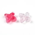 thumbnail image 3 of Transparent Acrylic Beads Quatrefoil Pink 16.8x17x5.8mm Hole: 1.8mm 714pcs/500g, 3 of 4