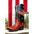 thumbnail image 6 of Rustic Western Bald Eagle Clutching Liberty Bell Cowboy Boot Vase Figurine, 6 of 6