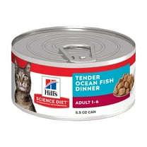 Hill's Science Diet Tender Ocean Fish Dinner Wet Cat Food, 5.5oz Can 24pk
