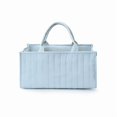 thumbnail image 7 of Diaper Caddy Organizer, Portable Quilted Nursery Storage Basket with Removable Dividers and Handles, Nylon Baby Diaper Tote for Changing Table, Car, Travel, Stroller, Baby Shower Gift, 7 of 7