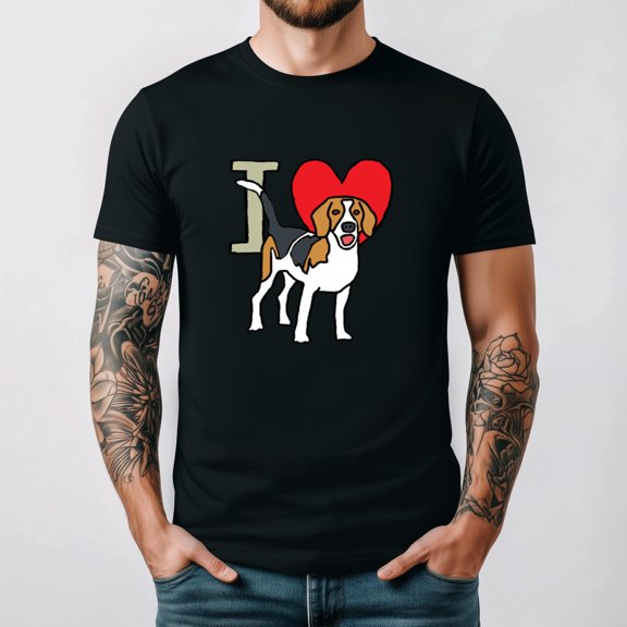 I Love Beagles Cute Dog Breed Pet Lover Animal Graphic Unisex T-Shirt up to 5XL