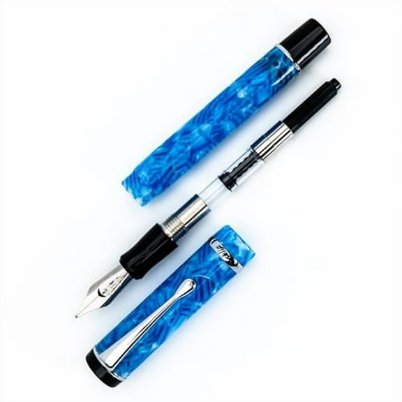 G3C9578LConklin Duragraph Fountain Pen Ice Blue - Flex Nib, Dynamic Writing Tool with Cool Blue Finish