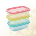 thumbnail image 2 of MIANGASTORE 4pcs 200ml Refrigerator Storage Container Rectangular Meal Prep Containers Bento Lunch Boxes Fridge Storage Organizer Box ( ), 2 of 6