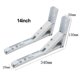 thumbnail image 2 of 2PCS Triangle Folding Angle Bracket Heavy Support Adjustable Wall Mounted, 2 of 10