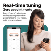 Eargo SE Nearly Invisible Design Rechargeable OTC Hearing Aids with Award-winning Support*