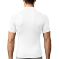 thumbnail image 4 of Yaoyar Mens Mock Neck Compression Tee, Short Sleeve Slim Fit Breathable Athletic Workout Base Layer Shirts, 4 of 5