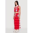 thumbnail image 2 of Women's Striped New York Graphic Snap Button Detail Skirt, 2 of 4