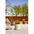 thumbnail image 3 of Veradek Demi Series 12" Plastic-Stone Planter - 2-Pack Sand, 3 of 10