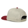 thumbnail image 6 of Outdoor Cap OC560 Two-Tone 5-Panel Cap-Ivory-Cardinal, 6 of 8