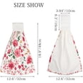 thumbnail image 3 of Hanging Towels 1 Pcs, Dish Towels Various Beautiful Flowers Absorbent Hand Towels with Hanging Loop Washcloth for Bathroom Kitchen, 3 of 6