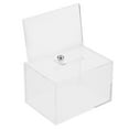 thumbnail image 2 of Acrylic Donation Box Transparent Ballot Box Clear Suggestion Box Donation Box for Fundraising, 2 of 9