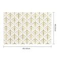 thumbnail image 3 of Picia White And Gold Geometry Printed Flag ,White And Gold Geometry Pattern Garden Flag Vertical Double,Yard Lawn Outdoor Decor 48x72", 3 of 9