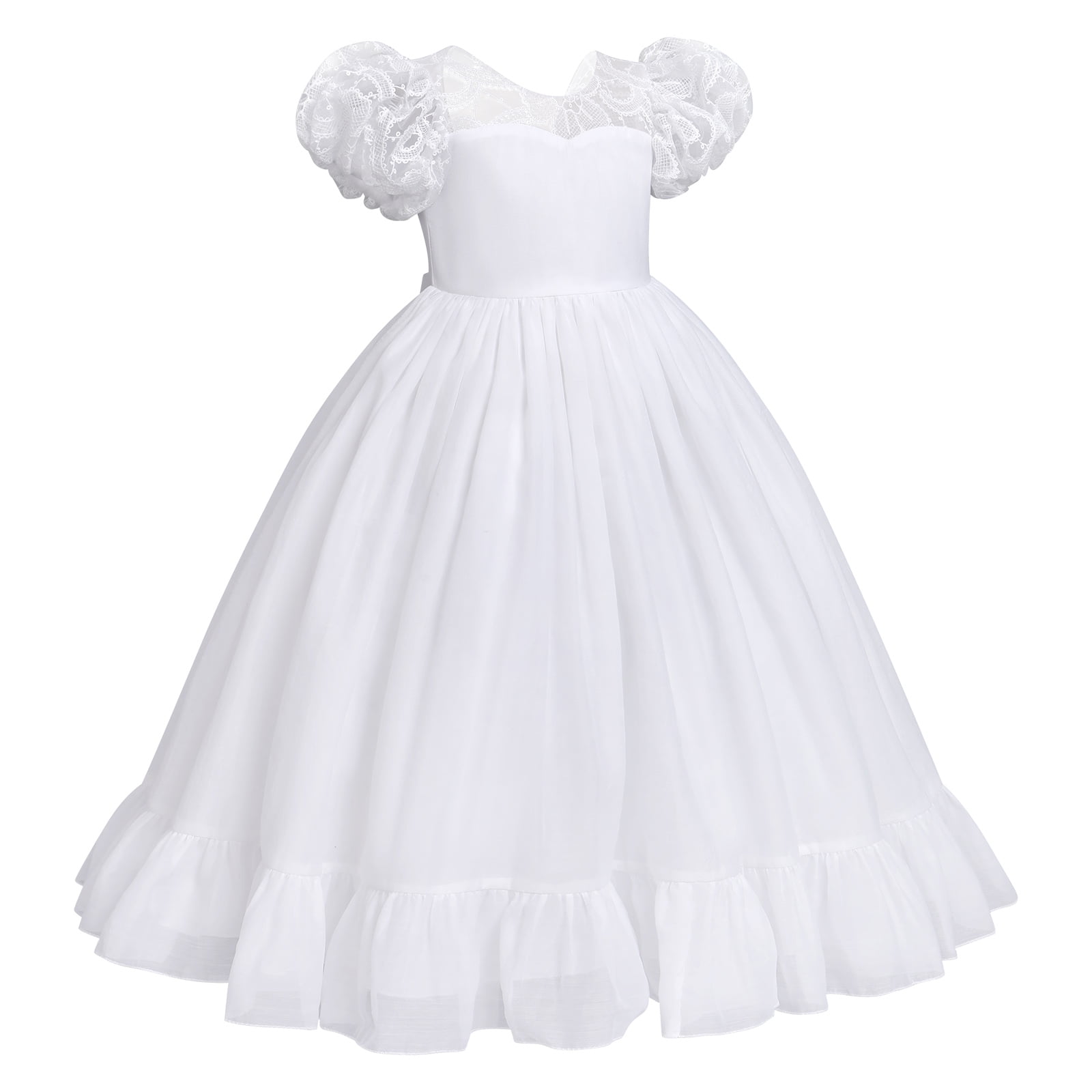 white christmas dresses Simple First Communion Dress main image 1
