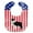 Black, variant on USA Patriotic Black Border Collie Baby Bib
