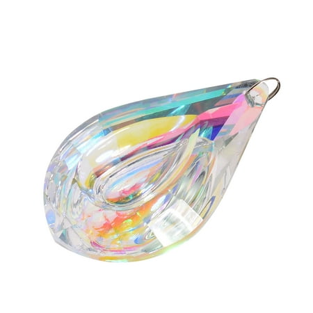 

Mnjin Hanging Chandelier Crystals Prisms DIY Decoration Color Pendant Glass Decoration A