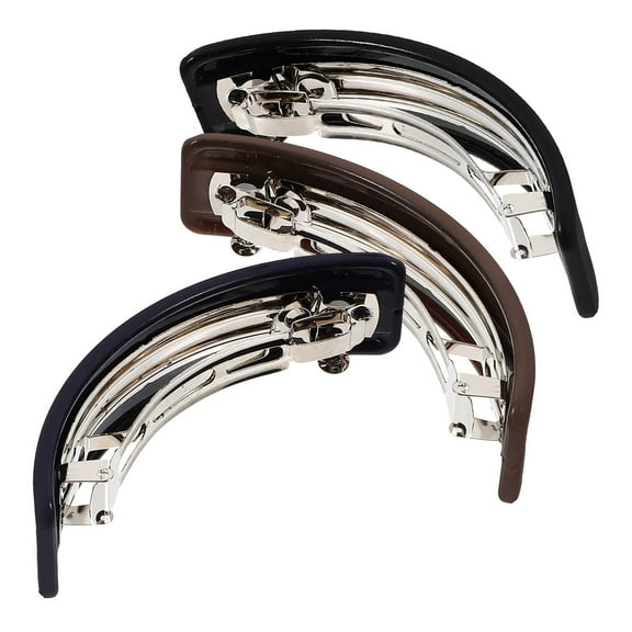 AURARMLET 3-Pack Elegant Hair Clip Barrettes for Women, Assorted Styles, Perfect for Daily Wear and Hair Styling