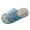 1-Blue203, variant on Girls Cartoon Cat Linen Slide Sandals Open-Toe Breathable Summer Slippers Non- Lightweight Home Shoes