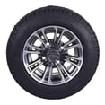 thumbnail image 5 of MASSFX SL 205/50-10 F/R Golf Cart, QUAKE 4 Gry Wheels 10x7 4/101.6 & 16 Chr Lugs, 5 of 9
