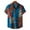 A0220-Blue, variant on CALAFEBILA Mens Hawaiian Shirts Casual Button Down Tropical Print Short Sleeve Holiday Beach Shirts Loose Fit Summer Mens Tops
